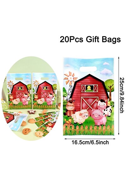 choice2 كما في الصورة 20 قطعة 10/20/50 قطعة أكياس هدايا حيوانات المزرعة حفلة ...