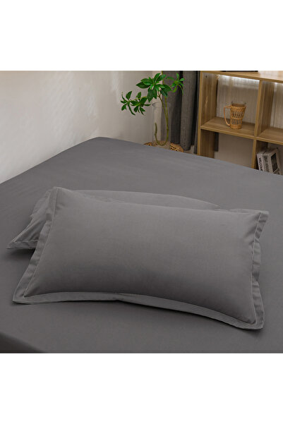 Choice 48x74 سم 2 قطعة رمادي داكن 2 قطعة غطاء وسادة زخرفي غطاء وسادة على شكل ...