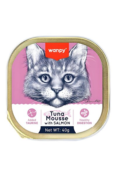 Wanpy Ton Balıklı ve Somonlu Alutray Yaş Kedi Maması 40gr