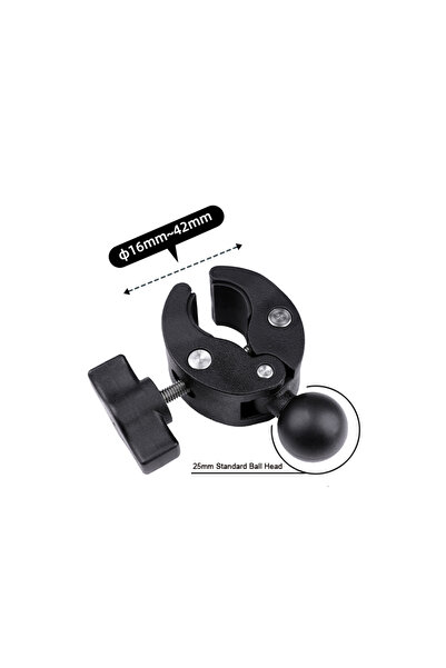 Choice قاعدة تثبيت عالمية باللون الأسود 25 مم 1 بوصة بمقبض كروي لتثبيت ذراع م...