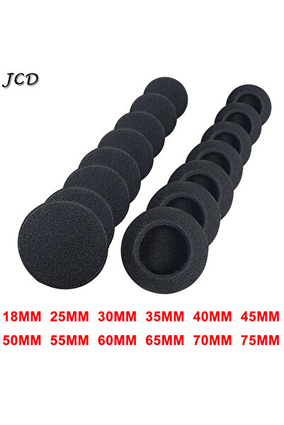 JCD 65 مم 10 قطع وسادة إسفنجية بديلة لسماعات الرأس وسادة أذن إسفنجية سدادات أذن سماعة رأس قبعة مخصصة Cushi