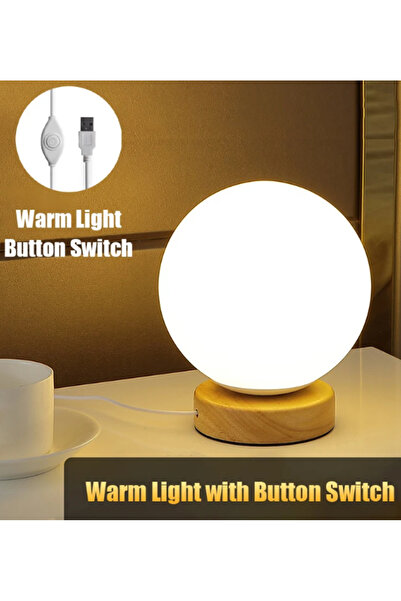 Choice Warm Light Button RGB Color Changing LED Night Light USB Rechargeable LED Table Lamp Bedside Lamp fo