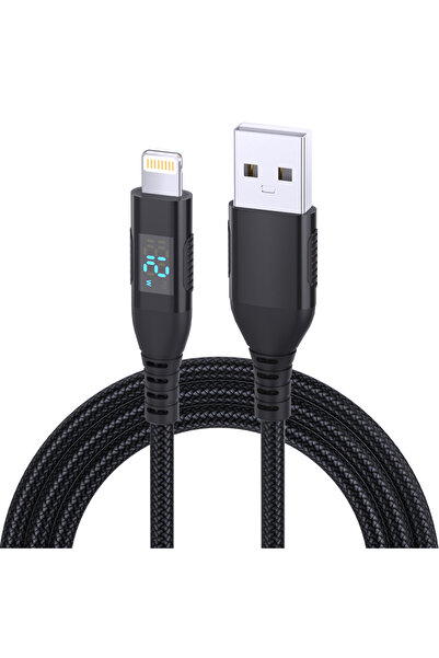 Choice 1 متر 1 قطعة كابل LAIHONEN USB A إلى L Lightning معتمد من MFi باللون ا...