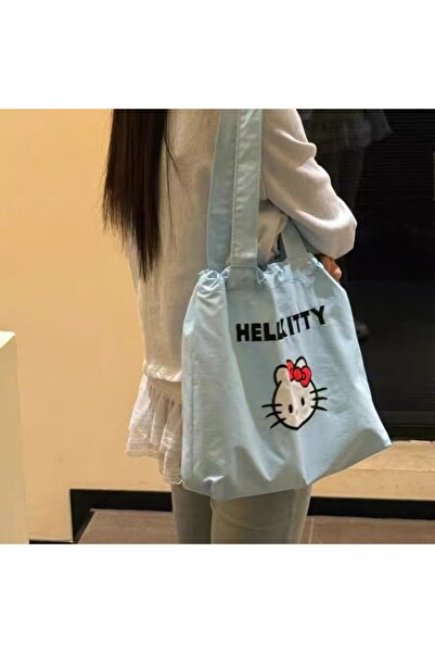 Miniso حقيبة قماشية برباط سحب على الطراز الكوري الشهير، قطعة واحدة، مناسبة لل...