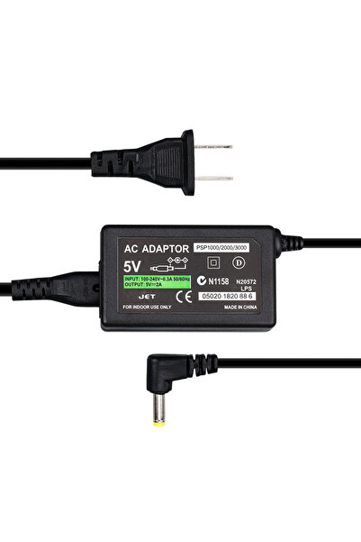 Choice محول شاحن التيار المتردد الأمريكي الأوروبي الأمريكي لشاحن PSP سلك إمداد الطاقة متوافق مع Sony PlaySta