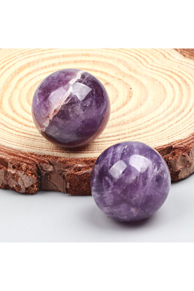 Choice كرة بلورية من الجمشت 20 مم ، كرة من الأحجار الكريمة غير مثقوبة ، حبة ج...