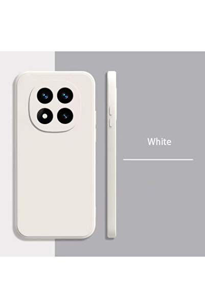 Choice جراب سيليكون سائل أبيض لهاتف Redmi Note 14 Pro 5G