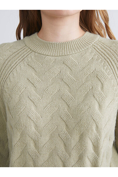 LC Waikiki Sparkling Choices from Shining Store | Crew Neck Self Patterned Women's Knitwear Sweater