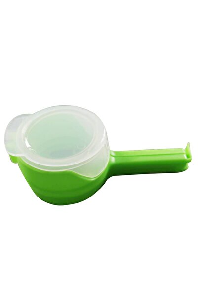 Choice5 ختم تخزين الطعام الأخضر مع منفذ تفريغ، طعام، مشبك أكياس رقائق البطاطس، مشبك طعام بغطاء بلاستيكي، للتصنيف