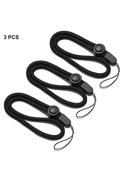 Choice 3 قطع حزام معصم يدوي قابل للتعديل من النايلون لكاميرا GoPro Hero Action Camera Keys Keychai