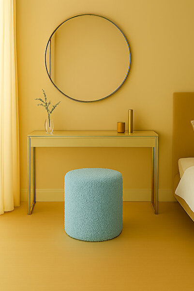 eda hacıoğlu edam bedding group Yumuşak Teddy Peluş Kumaş Silindir Bench Puf ...