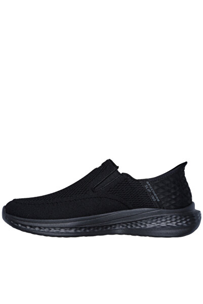 SKECHERS Men's sports shoes, SLIP-INS SLADE DEACON 210887-BBK black, textile 45