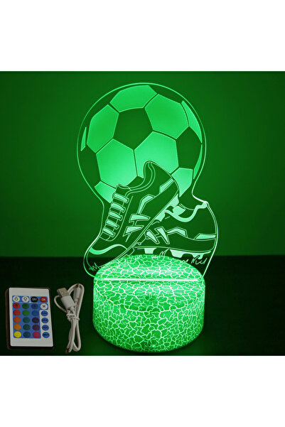 Choice Cr16-soccer 02 مصباح كرة قدم ثلاثي الأبعاد مصباح ليلي LED للأطفال كرة ...