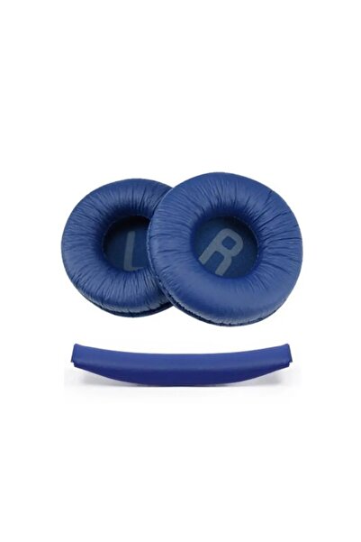 Choice 1 مجموعة وسادات أذن زرقاء بديلة وأغطية وسادات أذن وحزام رأس علوي لـ JBL Tune600BTNC T660NC T510BT