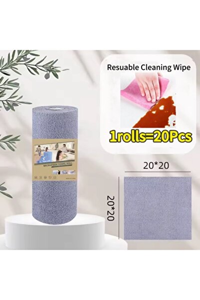 Choice Gray Reusable Cleaning Wipe Household Kitchen Cloth Microfiber Towel R...