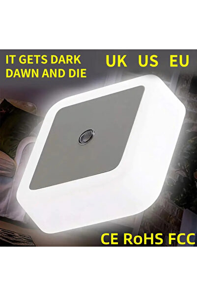 Choice مصباح ليلي صغير LED أبيض دافئ من المملكة المتحدة، قابل للتوصيل بمقابس ...