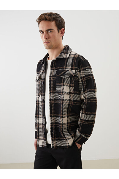 LC Waikiki Ανδρικό πουκάμισο καρό με κανονική εφαρμογή