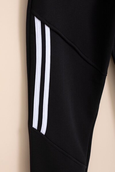 Cansın Mini Μαύρο ριγέ λεπτομερές στάμπα με ελαστική μέση για αγόρια 21457