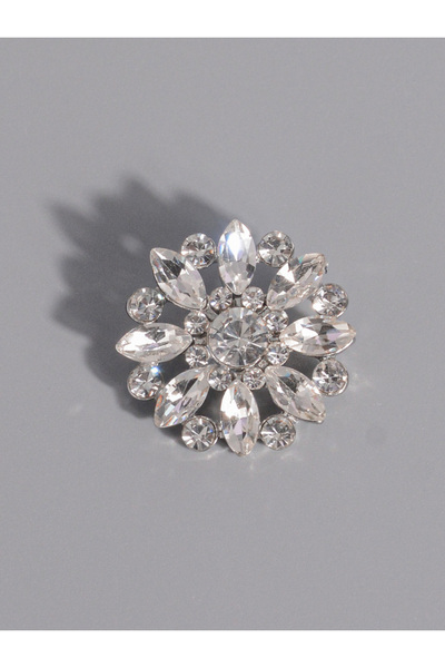 Choice 29MM Silver 4pcs /pack 16/19/24/29MMLuxury round flower rhinestone buttons sewing crafts and weddin