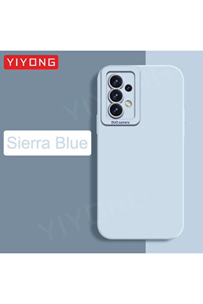 Choice جراب سيليكون سائل ناعم أصلي من YIYONG لهاتف Galaxy A52s 5G Sierra Blue A52 A53