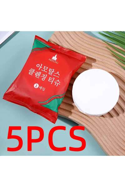 Choice 5 قطع 1/5 قطعة منشفة مضغوطة يمكن التخلص منها سميكة كبيرة الحجم سريعة ا...