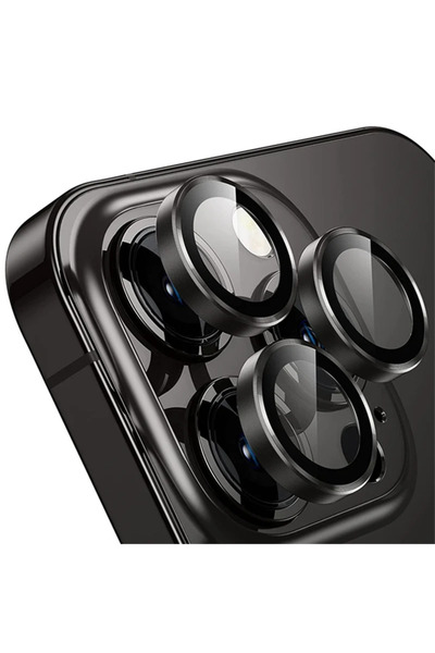 Choice Other 14ProMax-14Pro(3PCS) Black 3-2PCS Metal Camera Lens Protection Glass For IPhone 16 Pro Max 14