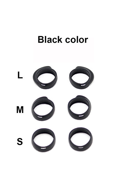 Choice غطاء سيليكون أسود لسماعات الأذن، 6 قطع، متوافق مع سماعات R170/R175 Bud...