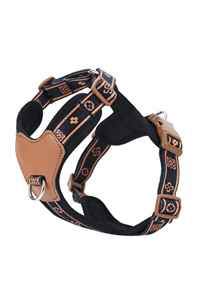 Choice S أسود HP521-1--حزام كلاسيكي للكلاب الأليفة، قابل للتعديل بحزام متين، حلقة من سبيكة مقاومة للتشوه،