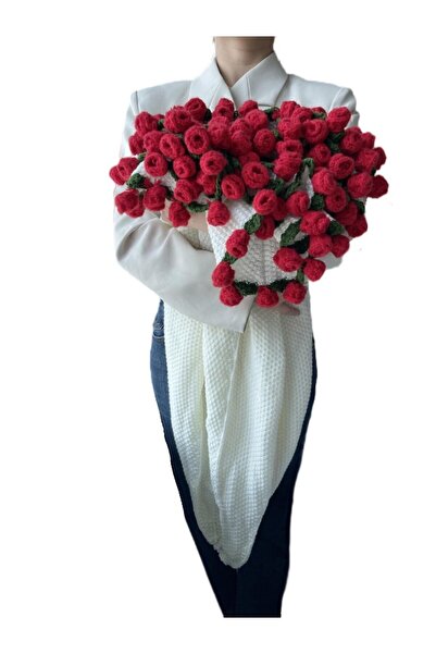 Choice 150cm Diamater Finished Rose Blanket Bouquet Rose Flowers Handmade Crochet Acrylic Fuzzy Sweater Bed