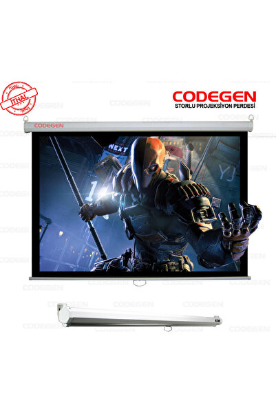 Universal Codegen AX-24 STORLU PROJEKSİYON PERDESİ 240x200 (Arkası Siyah Fonl...
