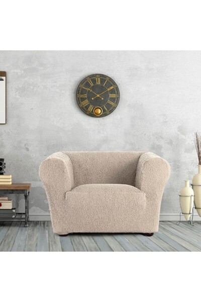 eysa Husă elastică pentru fotoliu Chesterfield, Premium ROC, C/00 Bej deschis
