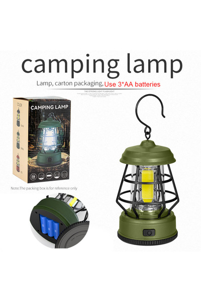 Choice Y23 بطارية (خضراء) مصابيح تخييم خارجية محمولة باليد مصابيح خيمة معلقة ...