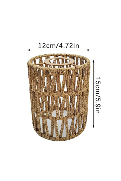 Choice onesize Bohemian Style Handwoven Home Decor Ceiling Lamp Woven Lampshade Rattan Lampshade Pendant La