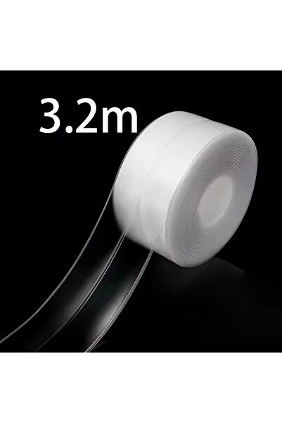 Choice 1 قطعة ملصقات شفافة من الأكريليك مقاومة للماء والعفن للمطبخ والحمام، قابلة للطي مرة واحدة، جميلة، توضع على الحوض