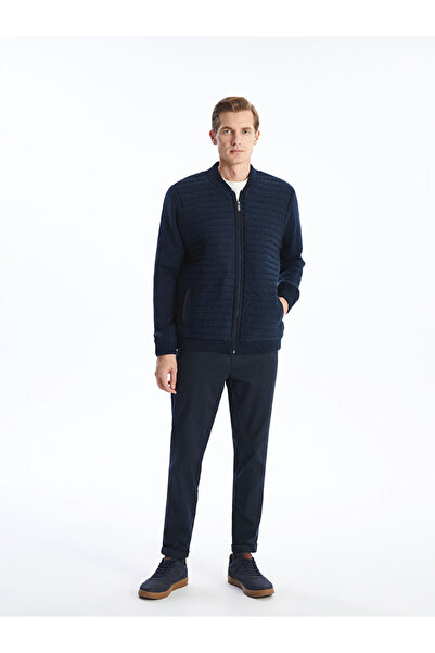 LC Waikiki Sparkling Choices from Shining Store |   Standard Pattern College Collar Men's Knitwear Cardigan