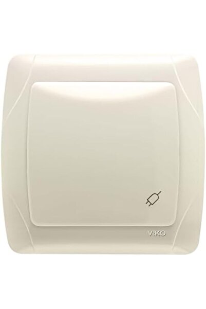 STOREMAX مقبس كهربائي مزود بغطاء كريمي اللون من سيرساشوب، مضاد للصدمات 266450