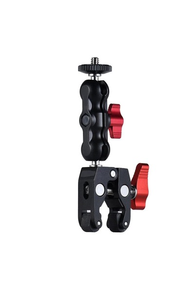 Choice مشبك وقوس مشبك الكاميرا الفائق حامل الكاميرا شاشة 360 درجة رأس كروي ذراع سحري رأس كروي مزدوج