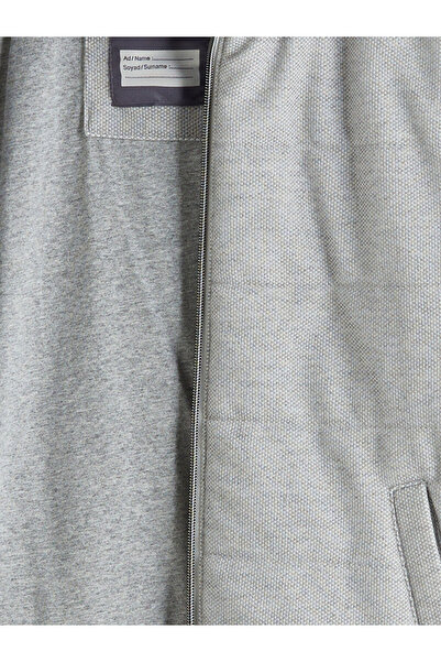 LC Waikiki Gray Stand Collar Boy's Coat