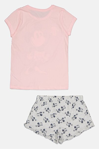 Disney Kids Girl 2 Pieces Graphic Print Top With Bottom Pajama Set, Multicolor