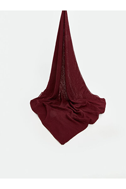 LC Waikiki Burgundy Basic Women's Shawl