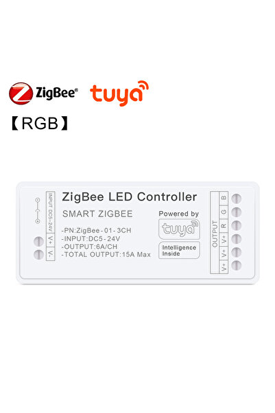 Choice وحدة تحكم RGB Zigbee 3.0 CCT RGBW وحدة تحكم RGB مصابيح LED شريطية مفتا...