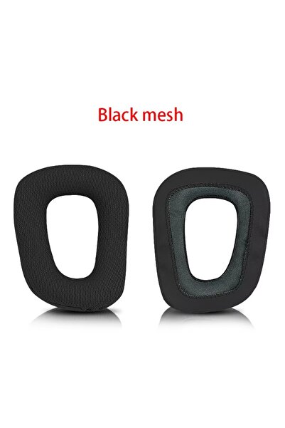 Choice وسادة أذن سوداء من القماش الشبكي مع غطاء مانع للضوضاء لـ Logitech G331 G332 G432 G431 G430 G230 G231 G93