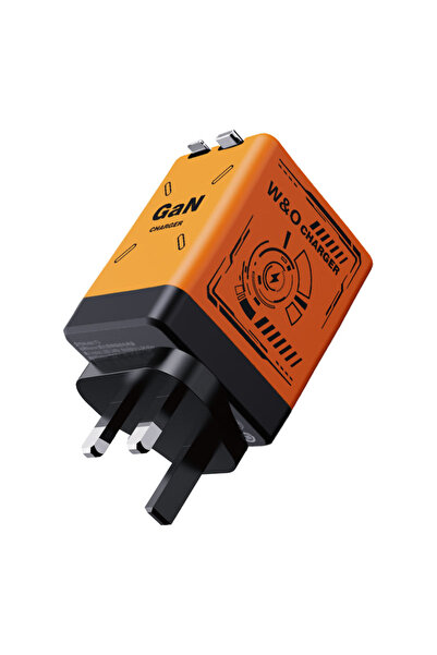 Choice OrangeUK 2 في 1 GaN متوافق مع شاحن سريع 120 واط قابل للسحب من النوع C ...