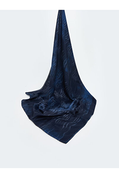 LC Waikiki Navy Blue Patterned Women's Shawl