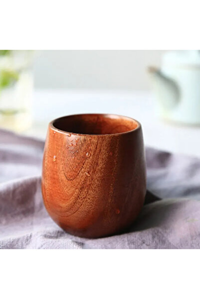 Choice كوب شاي كبير من الخشب 100 مل، تصميم إبداعي، مصنوع يدويًا من الخشب الصل...