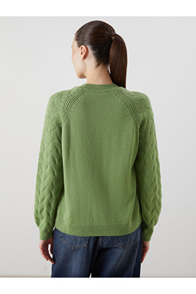 LC Waikiki Sparkling Choices from Shining Store | Crew Neck Self Patterned Women's Knitwear Sweater