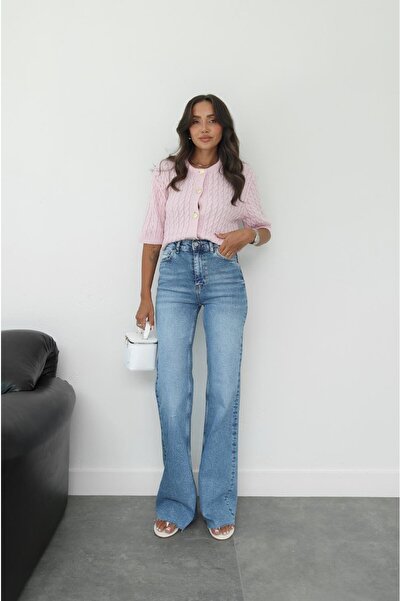 Havoş Blugi albastri deschis cu picioare largi elastice