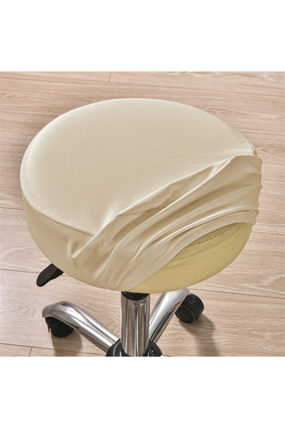 Choice غطاء كرسي A10 1 قطعة غطاء كرسي دائري مقاوم للماء من جلد البولي يوريثان...