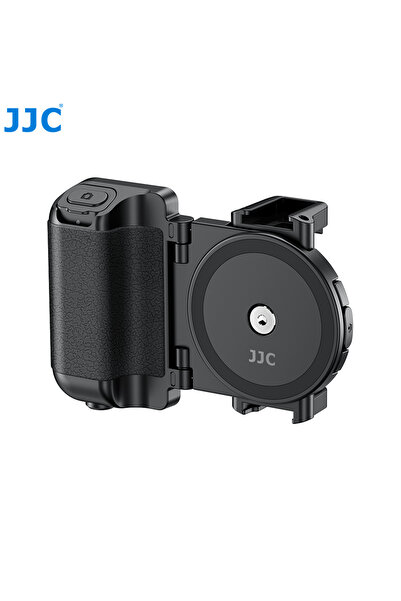 Choice مقبض هاتف JJC أسود مع مشبك تصوير لاسلكي للهواتف الذكية مع حذاءين باردي...