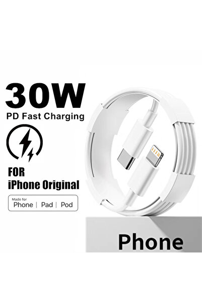 Choice كابل PD بطول 1 متر وبقدرة 30 وات كابل شحن سريع PD بطاقة 30 وات لأجهزة iPhone 14 Plus و13 و12 mini و11 Pro وXS Max وXR وX و8 و7 Plus